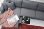 Atelier Del Sofa Left (Chl+3R) Sofá Cama Esquinero Gris Oscuro 303x160 cm